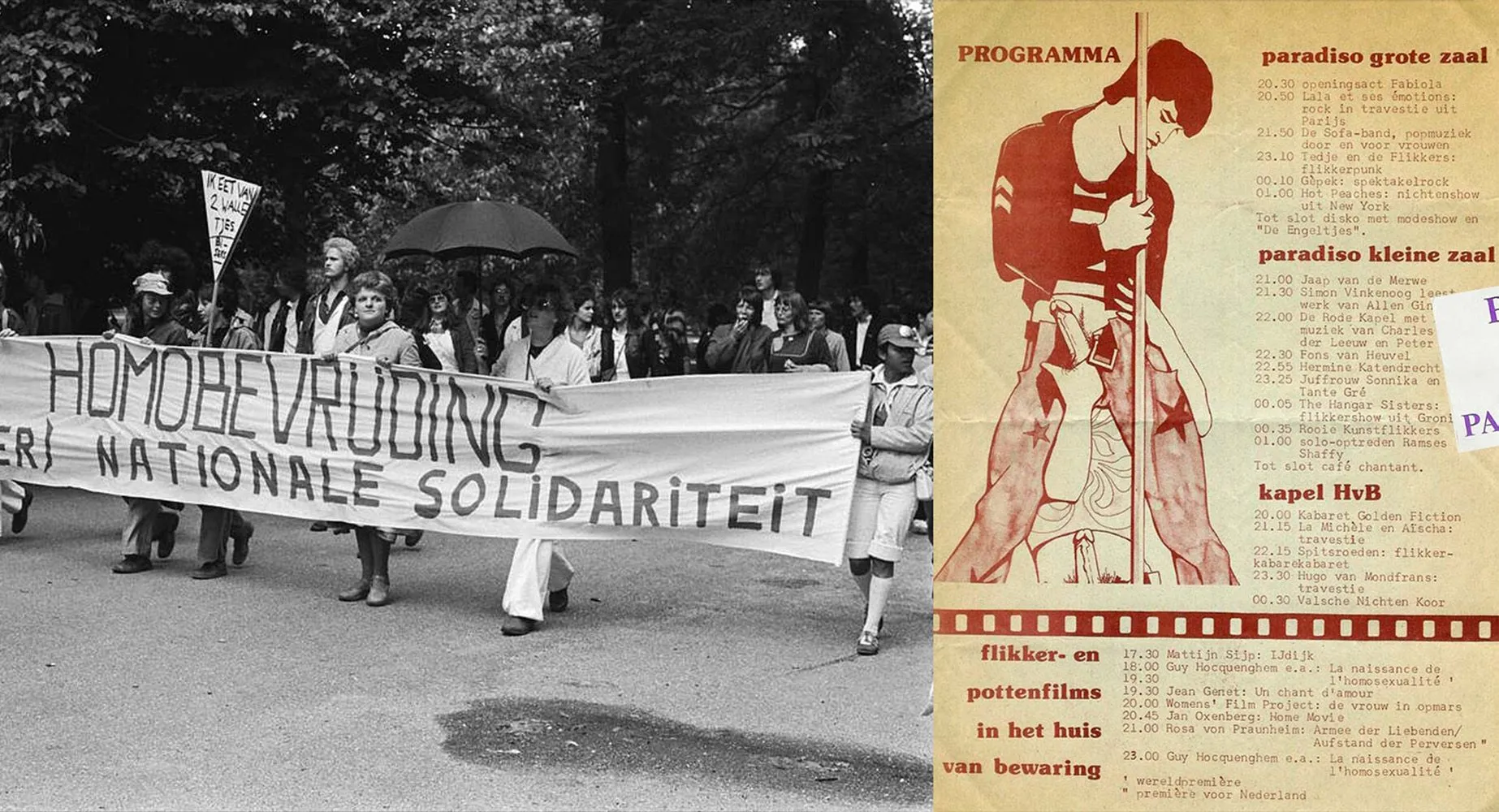 Homobevrijding en programma in Paradiso